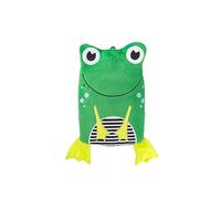 Hugo Frosch Bolsa de Agua Caliente ecológica para niños, 0,8 l, con Funda de Animales, diseño de Rana, Color Verde