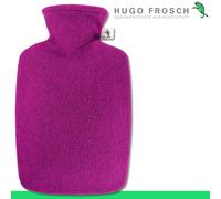 Hugo Frosch Botella Caliente Clásico Cubierta de Punto Aspecto Fieltro Frambuesa