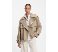 HUGO Gabardina corta de algodón y lino - StyleAclunda-1-W, 50557208 Beige 34