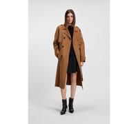 HUGO Gabardina relaxed fit con remache de logo apilado - StyleMarleni-1_DF, 50546735 Beige 36