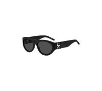 HUGO Gafas de sol de acetato negro con monograma en 3D - StyleHG 1254/S80757IR, 58109504 Negro pcs.