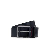 HUGO Cinturón de piel italiana con hebilla con logo grabado - StyleGerik_Sz35, 50491997 Azul oscuro 85