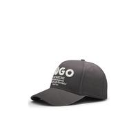 HUGO Gorra de sarga de algodón con logo bordado en 3D - StyleMerk-Degradè, 50560345 Negro pcs.