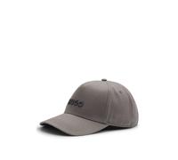 HUGO Gorra de sarga de algodón con logo - StyleJude, 50533410 Gris oscuro pcs.