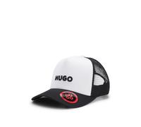 HUGO Gorra de sarga de algodón con paneles de malla - StyleMarsel-Trucker, 50535942 Blanco pcs.