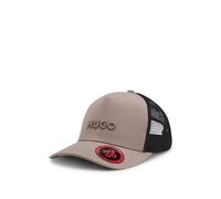 HUGO Gorra de sarga de algodón con paneles de malla - StyleMarsel-Trucker, 50535942 Marrón claro pcs.