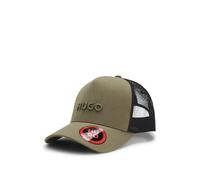 HUGO Gorra de sarga de algodón con paneles de malla - StyleMarsel-Trucker, 50535942 Verde oscuro pcs.