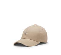HUGO Gorra en sarga de algodón con letras de logo apilado - StyleAlly-ME, 50533427 Beige pcs.