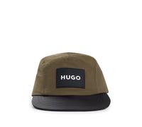 HUGO Gorra para niños con etiqueta con logo de goma - StyleG21000/U6052, G21000 Verde oscuro 56