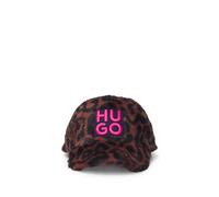 HUGO Gorra para niños en imitación de piel con logo apilado y estampado de guepardo - StyleG00291/48358, G00291 Fantasía 58