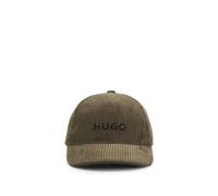 HUGO Gorra para niños en pana de algodón con logo bordado - StyleG00565/65F52, G00565 Verde oscuro 58