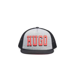 HUGO Gorra para niños en punto elástico y malla con logo - StyleG00122/09B52, G00122 Negro 58
