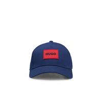 HUGO Gorra para niños en sarga de algodón con insignia de logo - StyleG00313/10P52, G00313 Azul oscuro 58