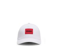 HUGO Gorra para niños en sarga de algodón con insignia de logo - StyleG00313/10P52, G00313 Blanco 58