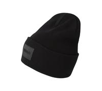 HUGO Gorro de punto de algodón con etiqueta con logo - StyleXevon_B, 50551508 Negro pcs.