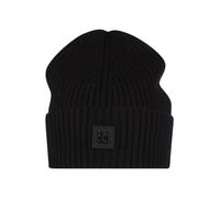 HUGO Gorro de punto de lana virgen con detalle de logo apilado - StyleXola_Metal, 50527250 Negro pcs.