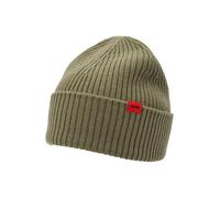 HUGO Gorro de punto de lana virgen con etiqueta con logo - StyleXola, 50524570 Verde pcs.