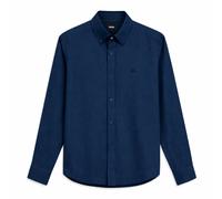 Hugo- H-Liam-Bd-E-C1-261 Camisa de Lino Corte Regular- Shirts- Hombre- Azul- L- H-Liam-Bd-E-C1-261 Camisa de Lino Corte Regular
