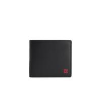 HUGO Hombres Tibby N Cartera de Cuero con Logotipo Rojo revisado y Bolsillo para Billete, Negro001, Talla única