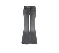 HUGO Jeans de tiro medio y pernera acampanada en algodón con raya diplomática - StyleGelissa_3_B, 50568482 Negro estampado 26/32