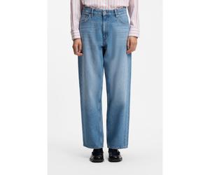 HUGO Jeans loose fit de pernera ancha con detalles decorativos - StyleLeni_S_B, 50566130 Celeste 25/30