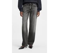 HUGO Jeans straight fit en denim gris con bragueta con botones - StyleGilissi_5, 50559124 Gris claro 29/32