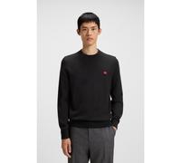 HUGO Jersey de algodón con etiqueta con logo roja - StyleSan Cassius-C1, 50475083 Negro M