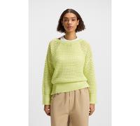 HUGO Jersey de algodón con punto de malla - StyleSumeria_B, 50539390 Verde Neón XS