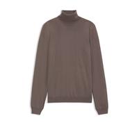 HUGO Jersey de cuello vuelto en lana merina con logo bordado - StyleSan Thomas-M, 50474174 Marrón L