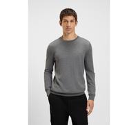 HUGO Jersey de lana merina con logo bordado - StyleSan Cedric-M1, 50476832 Gris XL
