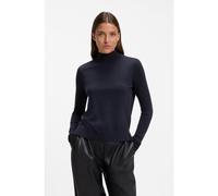 HUGO Jersey de lana virgen extrafina con cuello inglés - StyleSedenniak, 50549771 Azul oscuro XL