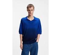 HUGO Jersey de punto de algodón con efecto teñido por inmersión - StyleSkanjou, 50557339 Azul M