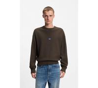 HUGO Jersey de punto de algodón con insignia de logo azul - StyleSan Casey-C1, 50553601 Marrón oscuro XXL