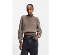 HUGO Jersey de punto de algodón con logo Happy HUGO - StyleSlipery_B, 50554206 Marrón L