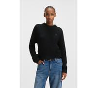 HUGO Jersey de punto relaxed fit con insignia Happy HUGO - StyleSlogerynna_B, 50548138 Negro XS