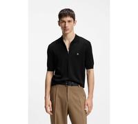HUGO Jersey estilo polo de punto con cremallera en el cuello - StyleSayfong-5, 50564234 Negro M