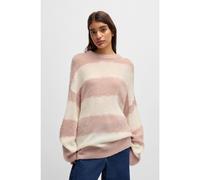 HUGO Jersey oversize fit con rayas anchas irregulares - StyleSlookis_B, 50532238 Blanco / Pink XXL