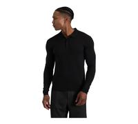Hugo- Jersey Polo elegante de viscosa-poliéster- Tops- Hombre- Negro- S- Jersey Polo elegante de viscosa-poliéster