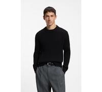 HUGO Jersey relaxed fit en canalé de algodón - StyleSribban, 50570249 Negro S