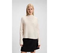 HUGO Jersey relaxed fit en mezcla de lana con cuello medio - StyleSurpio, 50548251 Natural XL