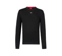 HUGO Jersey 'San Cassius-C2' negro / blanco S negro / blanco