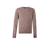 HUGO Jersey de lana merina con logo bordado - StyleSan Cedric-M1, 50476832 Marrón S