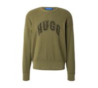HUGO Jersey oversize fit de algodón acanalado con logo de estilo universitario - StyleShowdy, 50564233 Oliva L