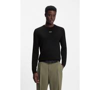 HUGO Jersey slim fit de algodón con detalle de logo - StyleSan Cassius-C2, 50553588 Negro S