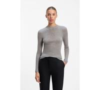 HUGO Jersey slim fit en mezcla de lana y cashmere - StyleSallya, 50569405 Gris claro XL