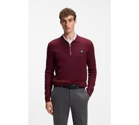 HUGO Jersey tipo polo estructurado en mezcla de lana - StyleSastaron, 50570380 Rojo oscuro XL