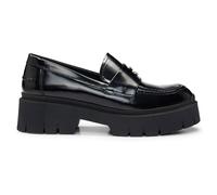 HUGO Kris_Loafer_BROF, Mocasines Planos Mujer, Black, 41 EU
