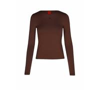 HUGO Langarmshirt DASIIA marrón | XS