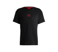 HUGO Laze T-Shirt Ropa de Estar por casa_Camiseta, Black1, L para Hombre