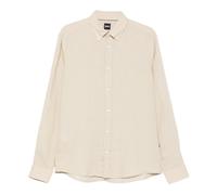 Hugo- Liam Linen Shirt- Shirts- Hombre- Beige- M- Liam Linen Shirt